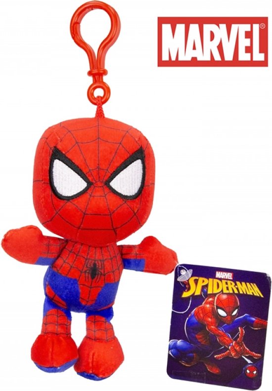 Sleutelhanger - Spiderman - Bag-clip - Tassenhanger - 13 cm - Marvel