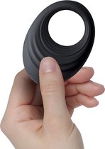 ROCKS-OFF - SPIRE VIBRATING LIQUID SILICONE COCKRING BLACK cock ring toys for men