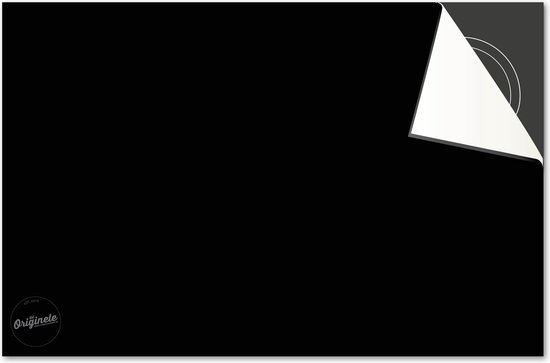 Protecteur d'induction 90x52 - plaque de couverture tapis d'induction - Protecteur de plaque de cuisson Dietrix - DELUXE - Zwart - Zwart solide