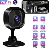 WINNES Mini Caméra 1080p - Caméra Spy 360 ° Wifi avec App - Caméra Cachée Sécurité - Vision Nocturne Infrarouge - Détection de Mouvement - Interphone Bidirectionnel - Zwart