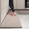 Tapijtloperset (44 x 75 cm + 44 x 120 cm), antislip en wasbaar, ideaal voor keuken, hal, slaapkamer en woonkamer (grijs)