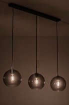 Lumidora Hanglamp 73124 - LILY - 3 Lichts - E27 - Zwart - Grijs - Metaal