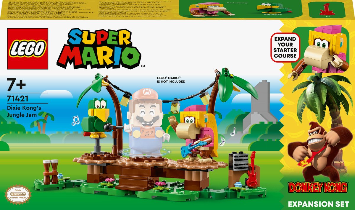 LEGO Super Mario - Uitbreidingsset: Dixie Kongs Jungleshow Constructiespeelgoed 71421