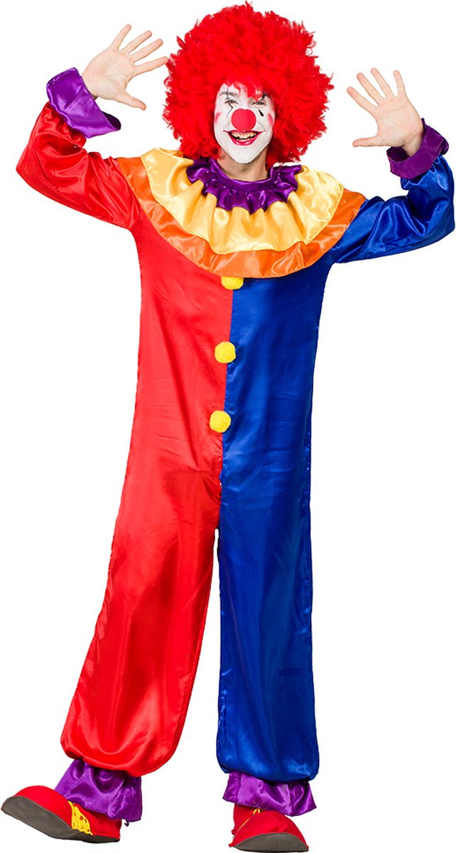 Boland - Kostuum Clown Zeppy (M/L) - Volwassenen - Clown - Circus