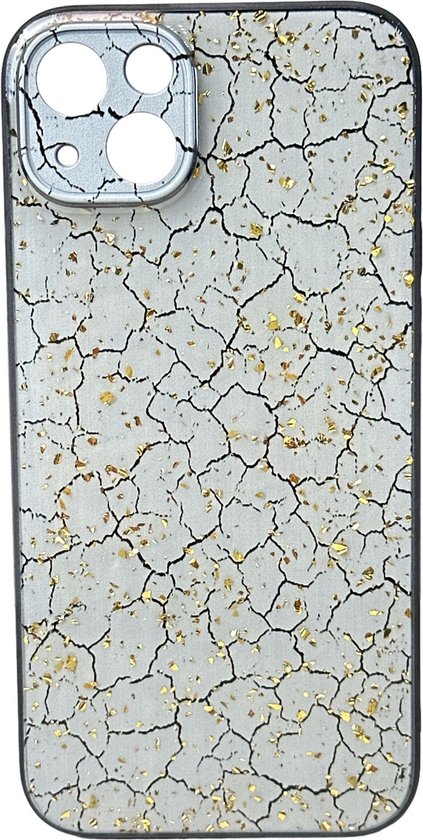 Coque en silicone Print - Back Cover - Convient pour Apple iPhone 15 Plus - Marbre Wit