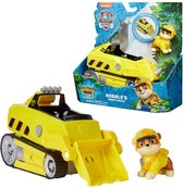 PAW Patrol Jungle Pups - Rubble's Neushoorn-voertuig - speelgoedauto met speelfiguur