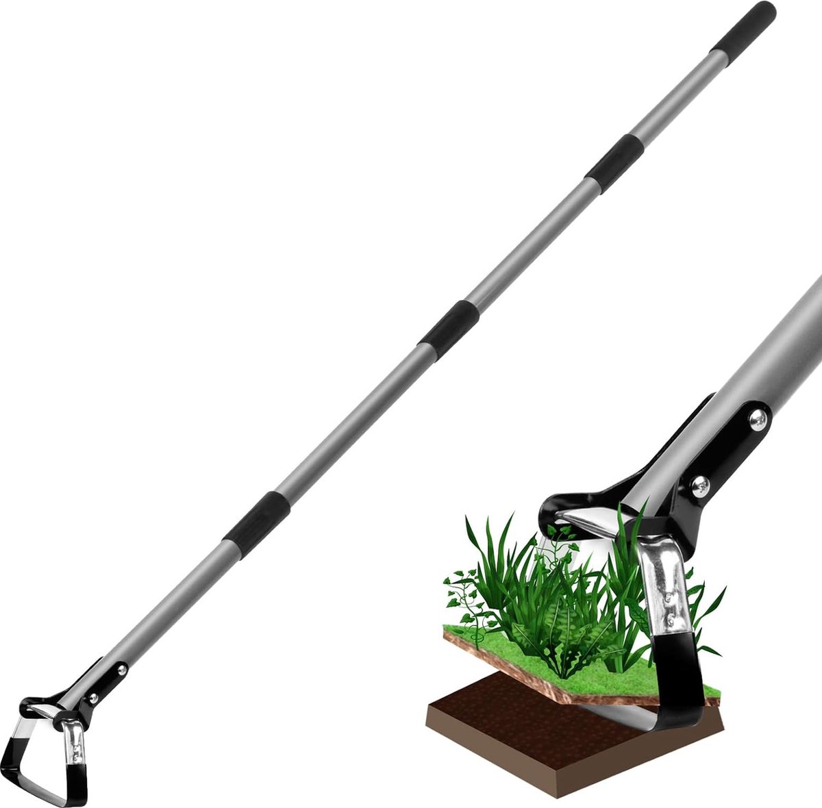 Haak tuingereedschap handhakken, tuinhakken, tuinhakken, handhakken, ijzeren greep