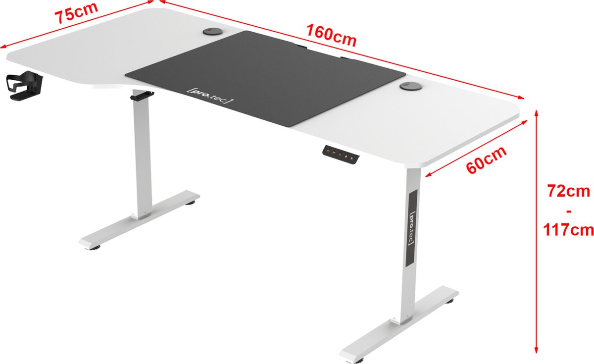 en.casa en.casa Stryn Game Bureau Elektrisch - afbeelding 3