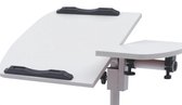 De Fleur - laptop standaard verstelbaar - laptop tafel op wielen - laptop bureau - laptoptafel bijzettafel - 360 graden draaibare mobiele tafel - 65*45*9cm - Baffle Design om wegglijden te voorkomen - Opvouwbaar - Geschikt voor studeerkamer en meer