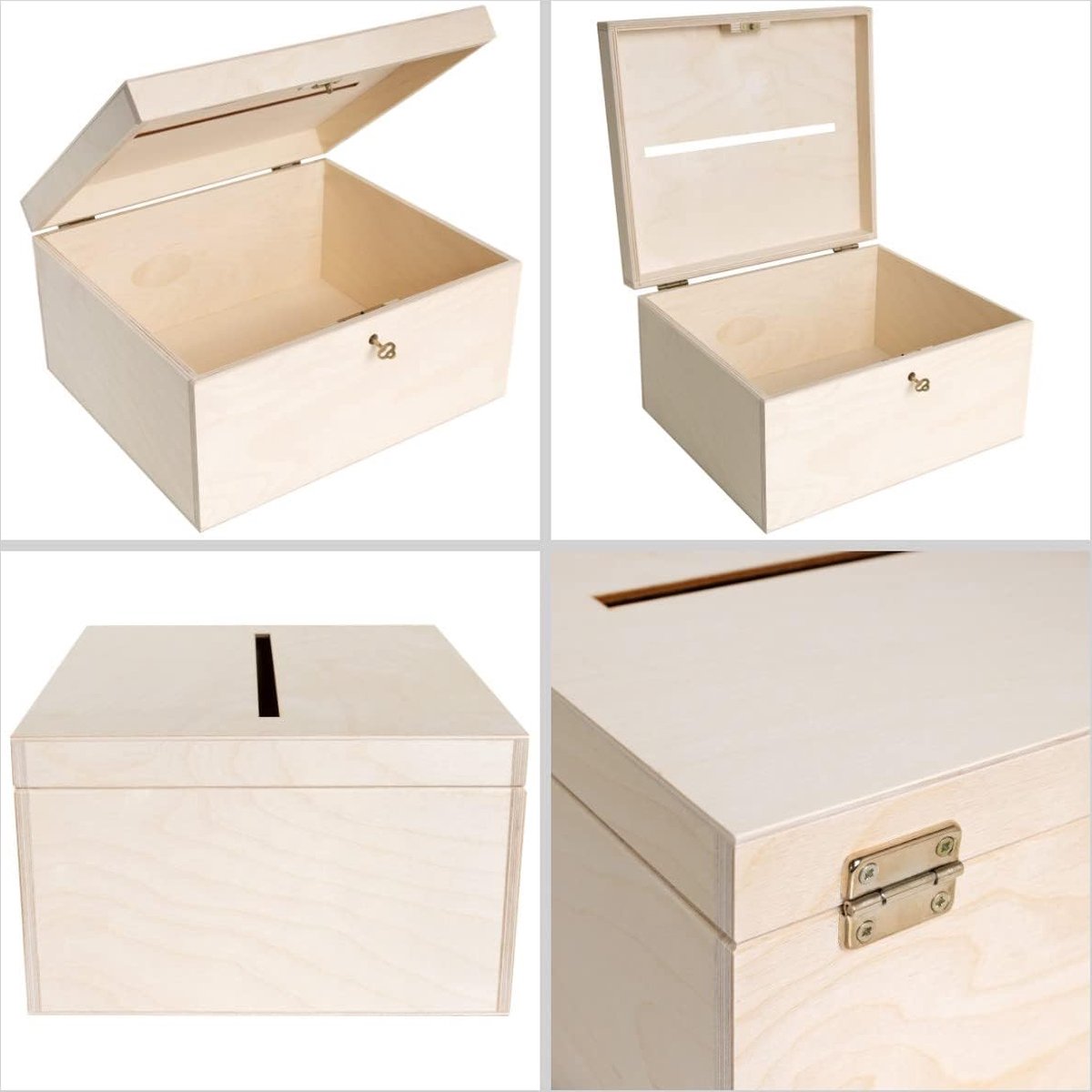 Lot De 2 Boîtes à Recettes En Bois - 15x10x10,5 Cm, Avec 400 étiquettes Colorées, Organisateur De Cartes, Pour Cuisine, Bureau