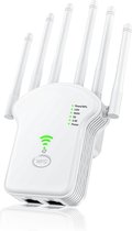 Ntech WiFi Versterker - 1200 Mbps - WPS Knop Router - WiFi Repeater Extender - WiFi Booster