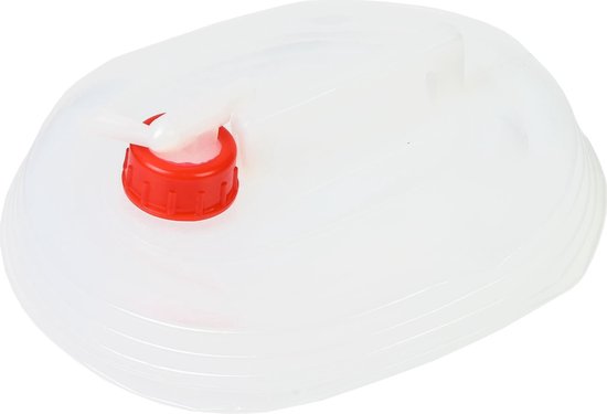 1x Opvouwbare watercontainer met tapkraan - 5 liter - jerrycans / watertanks / watercontainers met kraan / tap - kampeerartikelen van Benson — afbeelding 4