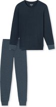 Schiesser Pyjama lange broek - 835 Blue - maat 50 (50) - Dames Volwassenen - 100% katoen- 181753-835-50