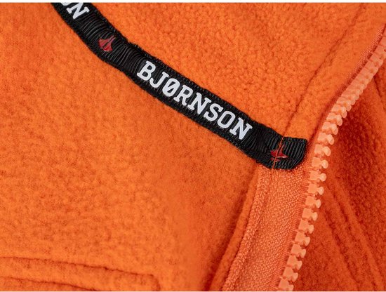 BJØRNSON Mels Fleece Pull-Over Homme - 4 Saisons - Pull - Taille L - Oranje