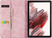 Samsung Galaxy Tab A9+ Bookcase hoesje - CaseMania - Effen Roze - Kunstleer