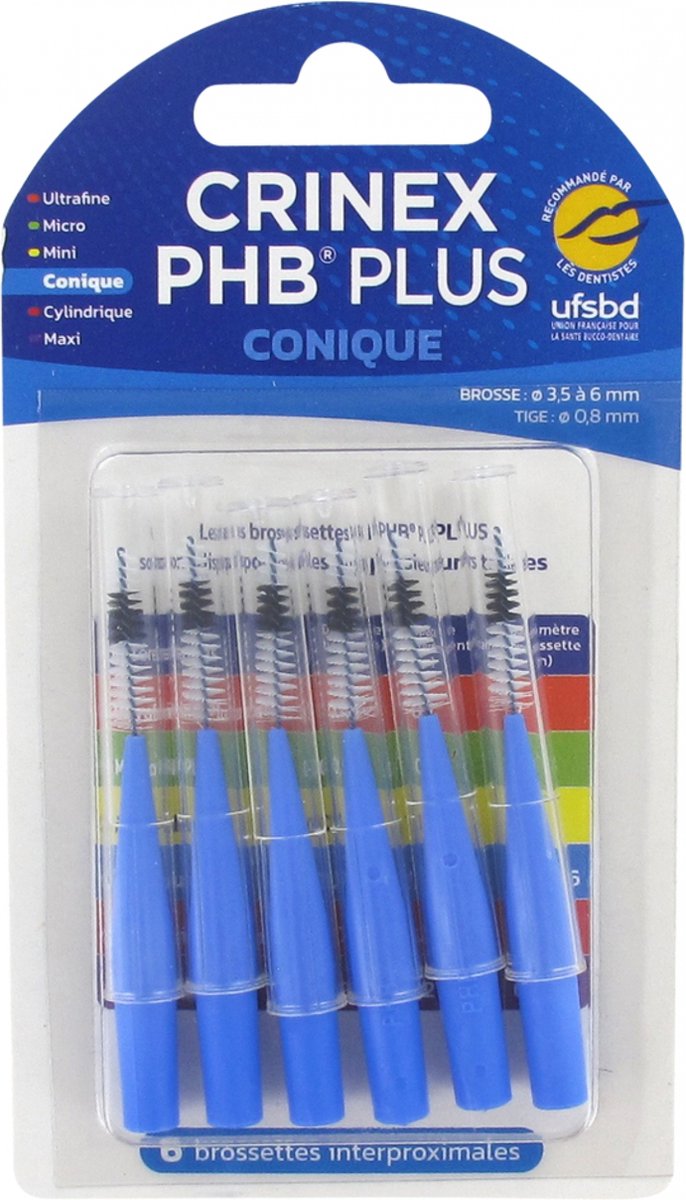 Goedkoopste Crinex Phb Plus Conique Plus 1.3 6 Interproximale Borstels