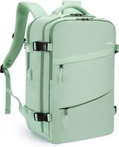 Sac à dos de voyage pour femme, 40 litres, bagage à main, compartiment pour ordinateur portable de 15,6 pouces (39,6 cm), format cabine, prise de chargement USB