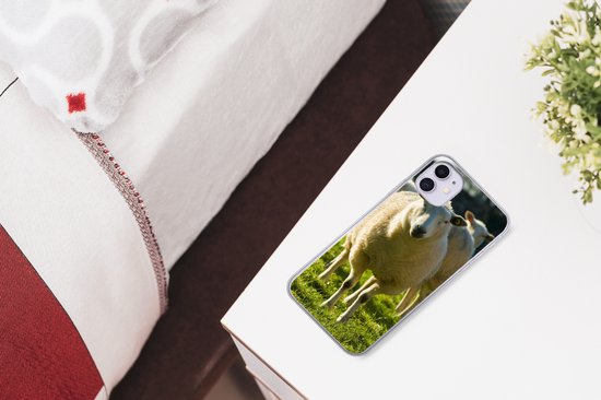Telefoonhoesje Geschikt voor iPhone 11 hoesje - Schapen - Dieren - Wol - Siliconen Telefoonhoesje Telefoonhoesje
