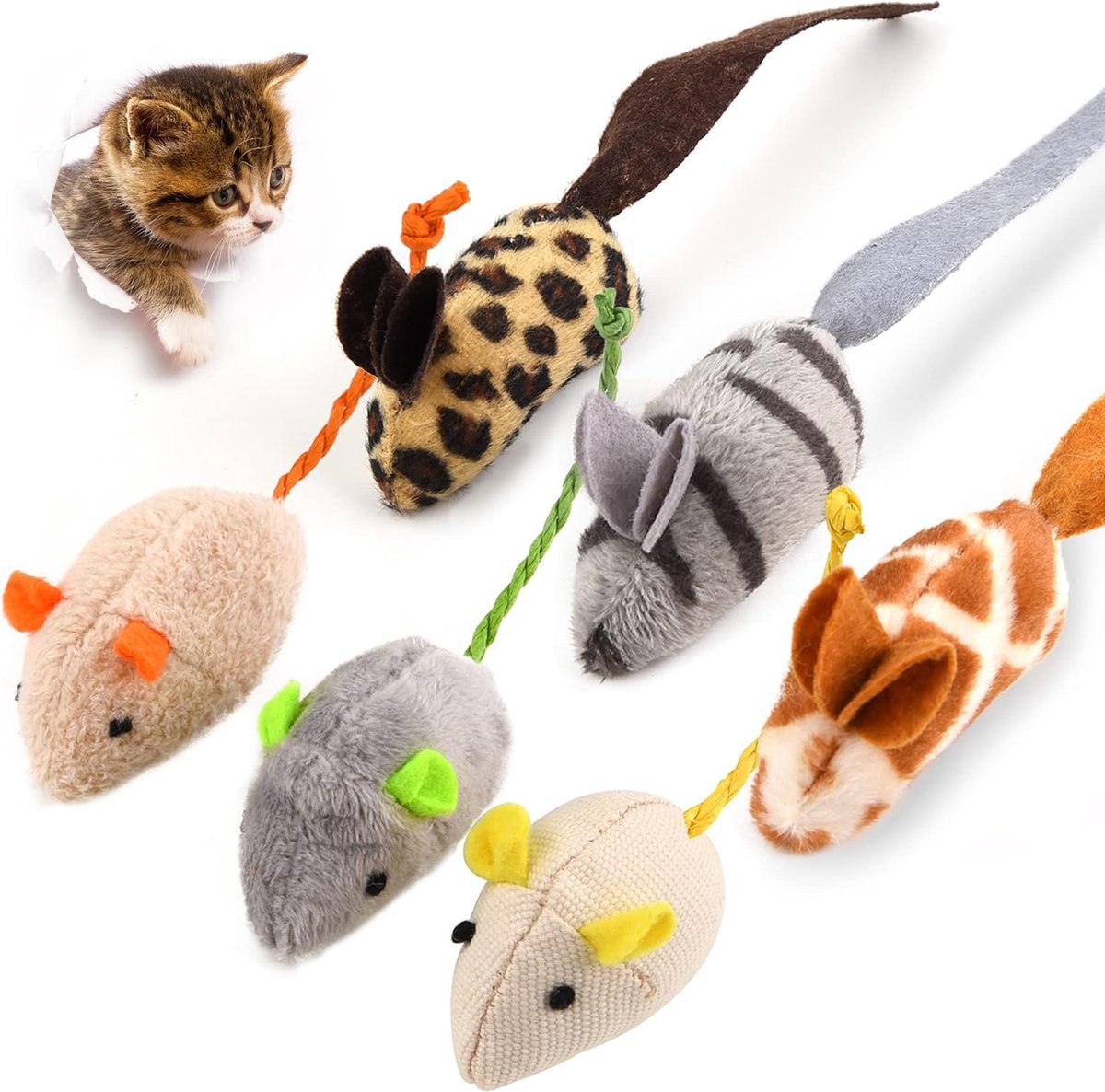Kattenspeeltjes Met Kattenkruid Voor Binnenkatten