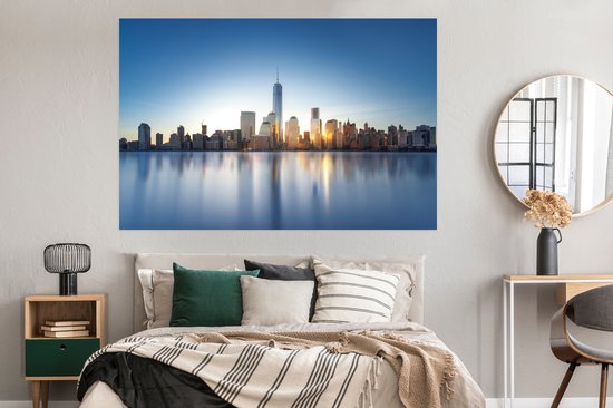 Skyline NYC from the water Poster 150x75 cm - Tirage photo sur Poster (décoration murale salon / chambre) / Poster Villes