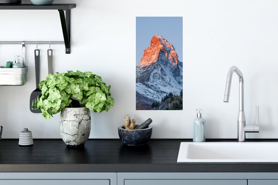 Poster Le Cervin en Suisse au lever du soleil - 20x40 cm