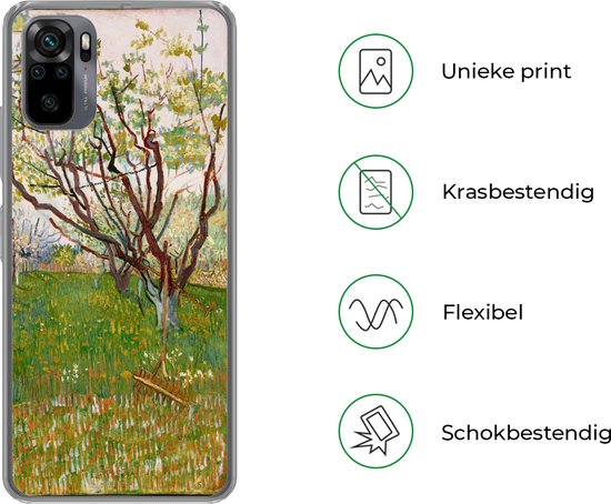 Coque Xiaomi Redmi Note 10 - Verger en fleurs - Vincent van Gogh - Coque de téléphone en Siliconen