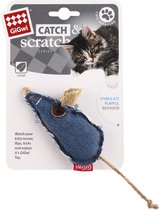GiGwi - Gigwi - Speelgoed - Catch Scratch Jean Muis - Blauw - S Gig/7107 - 177023 - 1pce