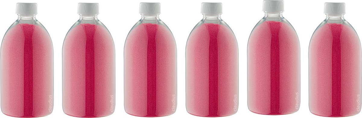 Goedkoopste Scrubzout Fruity melon - 650 gram - Fles met witte dop - set van 6 stuks - Hydraterende Lichaamsscrub