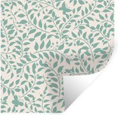 Stickers muraux - Feuilles - Vintage - Motifs - 50x50 cm - Film Adhésif