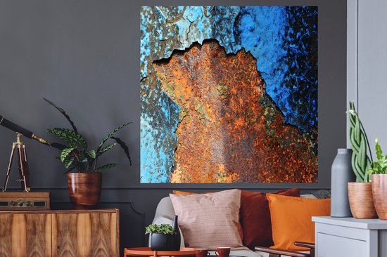 Stickers Stickers muraux - Rouille - Clair - Zwart - 120x120 cm - Feuille adhésive XXL