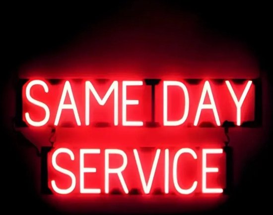 SAME DAY SERVICE - Lichtreclame Neon LED bord verlicht | SpellBrite | 81 x 38 cm | 6 Dimstanden - 8 Lichtanimaties | Reclamebord neon verlichting