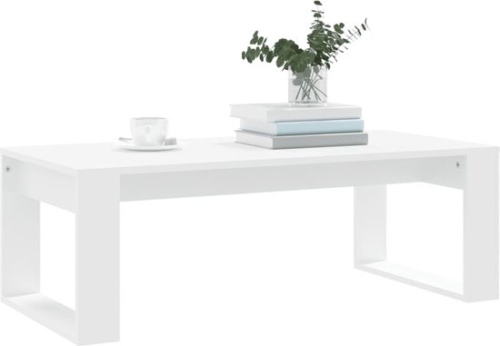 vidaXL-Table basse-102x50x35-cm-bois-d'ingénierie-blanc