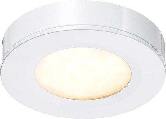 Ledisons Adria - 3 witte LED-opbouwspots met afstandsbediening - dimbaar - 3 jaar garantie - 2700K (extra warm-wit) - 200 Lumen 3W - IP44