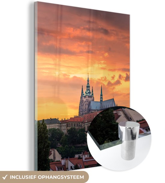Plexiglas schilderijen - Praag - Zon - Toren