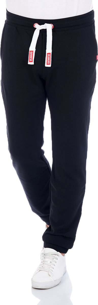 riverso Heren Joggingbroek RIVLino regular/straight Zwart XXL Volwassenen Sweatpants / Sweatbroek
