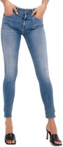 Only Jeans Onlblush Mid Sk Ank Zip Dnm Tai848 15259555 Light Medium Blue Denim Dames Maat - W25 X L30