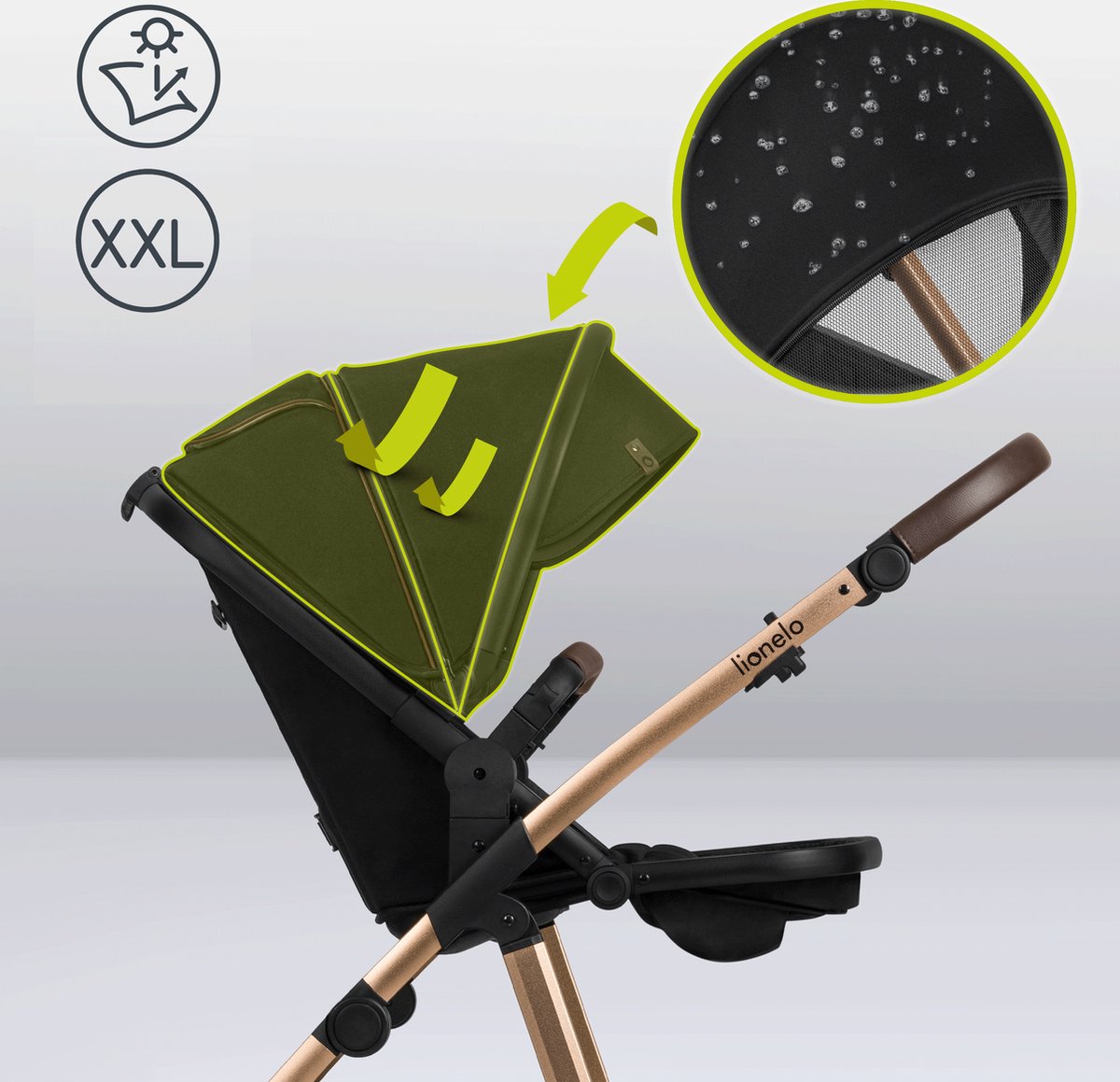 Lionelo Amber 3 in 1 Kinderwagen met (EAN: 5903771705745) - afbeelding 2