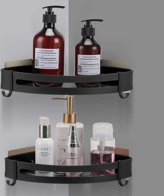 Hoomtaook Doucheplank Zonder Boren Badkamer Hoekplank Douchebak Douchebus Ruimte Aluminium Douche Organizer Zonder Boren Zelfklevende Wandmontage Keuken 2 Lagen Zwart Hoomtaook Doucheplank Zonder Boren Badkamer Hoekplank Douchebak Douchebus Ruimte Aluminium Douche Organizer Zonder Boren Zelfklevende Wandmontage Keuken 2 Lagen Zwart