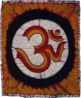 Batik wandkleed van Nepal - OHM - 45 x 55 cm