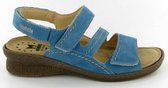 Mobils by Mephisto BREBINA nubuck damessandaal turkoois blauw *EXTRA BREED*