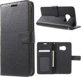 Litchi Cover wallet case hoesje Samsung Galaxy S7 Edge zwart