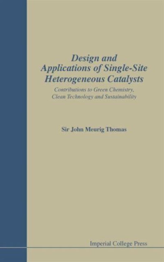 Design and Applications of Single-Site Heterogeneous Catalys ... - cover