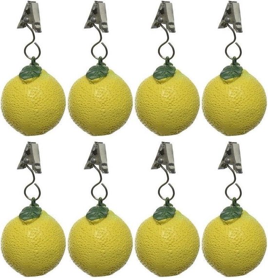 8x Tafelkleedgewichtjes citroenen fruit 5 cm - Buitentafelkleden  accessoires -... | bol.com