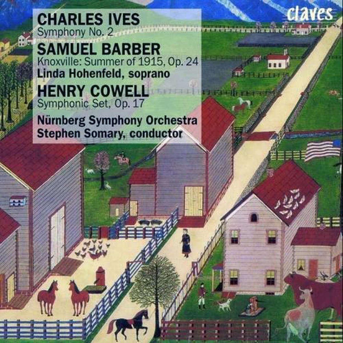 Ives: Symphony no 2; Cowell, Barber / Somary, Hohenfeld