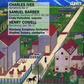 Ives: Symphony no 2;  Cowell, Barber / Somary, Hohenfeld