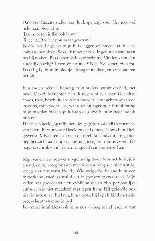 Tekstpagina met een verhaal over familie.