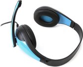OMEGA FREESTYLE Hoofdtelefoon + Microfoon pc GAMING FH4008BL Blauw