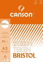 4x Canson tekenblok Bristol 29,7x42cm (A3)