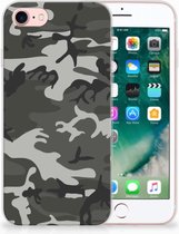 TPU Hoesje Geschikt voor iPhone SE (2020/2022) en Geschikt voor iPhone 8 | 7 Army Light