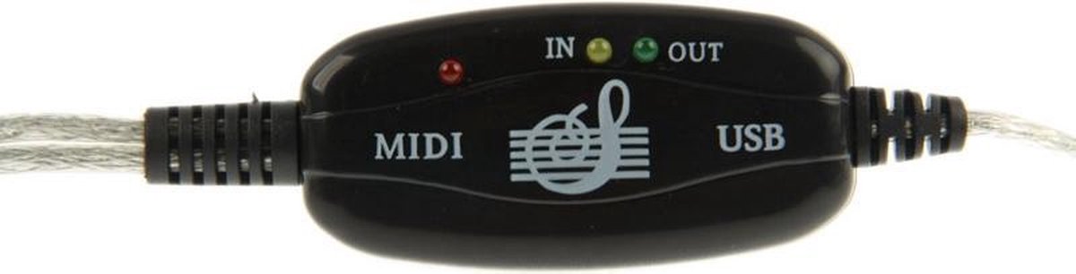 Interface USB vers MIDI Convertisseur de piano électrique Câble adaptateur,  longueur